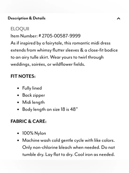 Eloquii Fluttery Tiered Dress - Picture 2 of 3